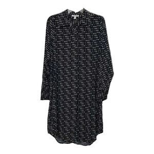 Prologue Black Long Sleeve Shirt Dress Women's Size Medium Career